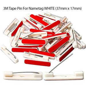 Name Tag Pin with Tape (100pcs)