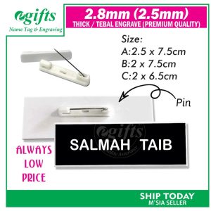 Name Tag PIN untuk Tag Nama Sekolah Cikgu, Name Tag Kakitangan Kerajaan dan Penjawat Awam